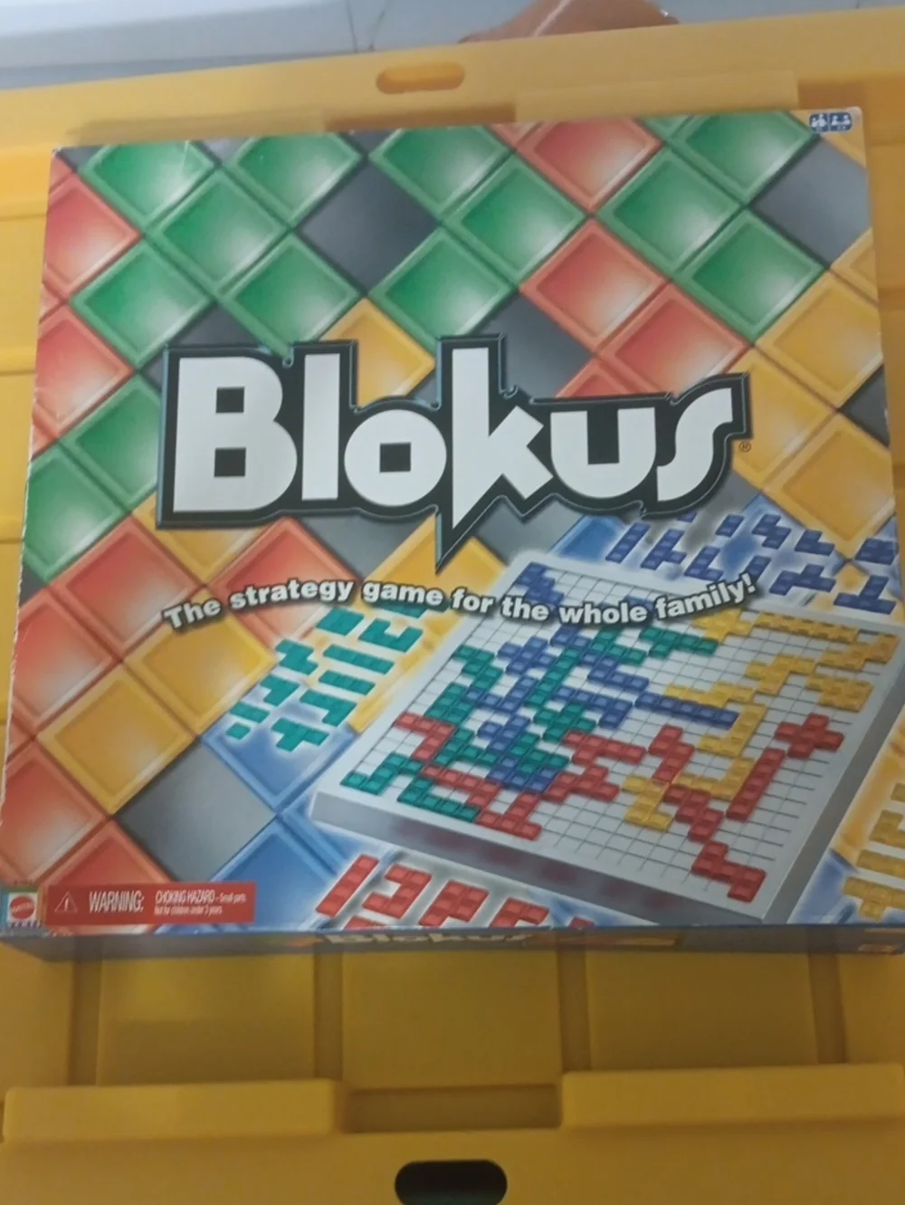 Mattel Blokus Board Game with Multicolor Pieces (Green, Yellow, Red, Blue)